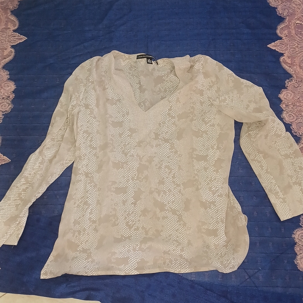 Linda Allard Ellen‎ Tracy silk top size 10